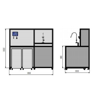 Goede prijs Sanitair Kraanwerk Thermostatische Klep Prestatie Testmachine Klep Prestatie Tester online
